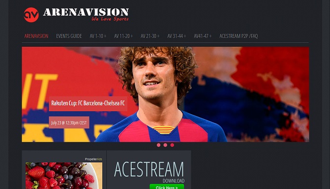 Com ver juegos deportivos en Arenavision online