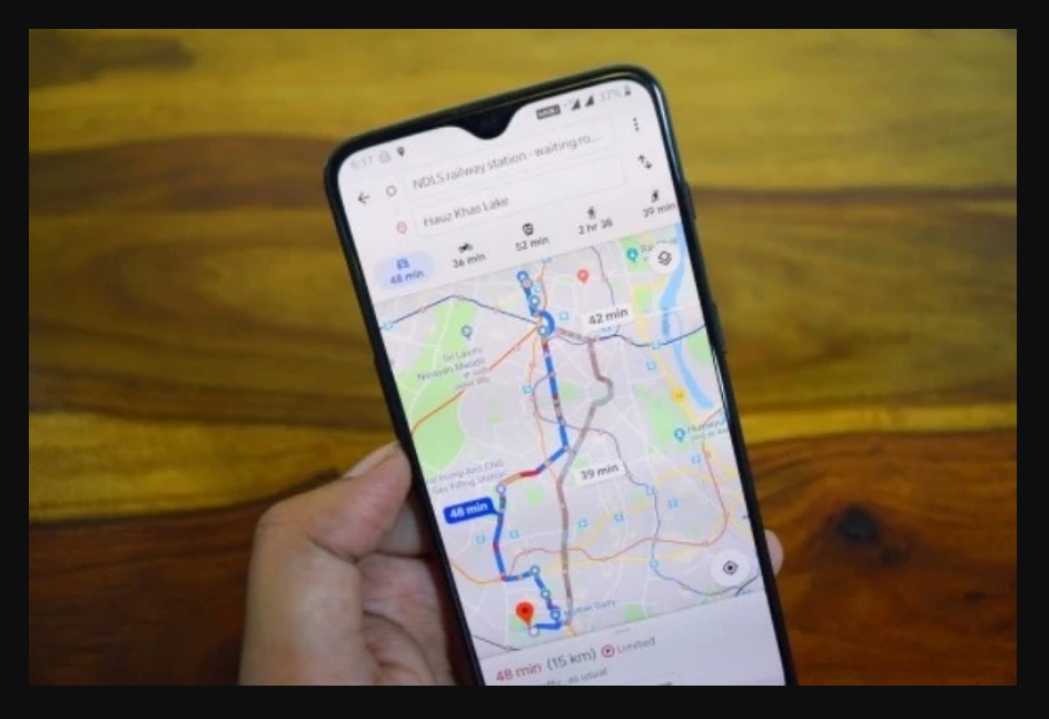 Buscar una conexión a internet: Búsqueda en Google Maps desde el móvil