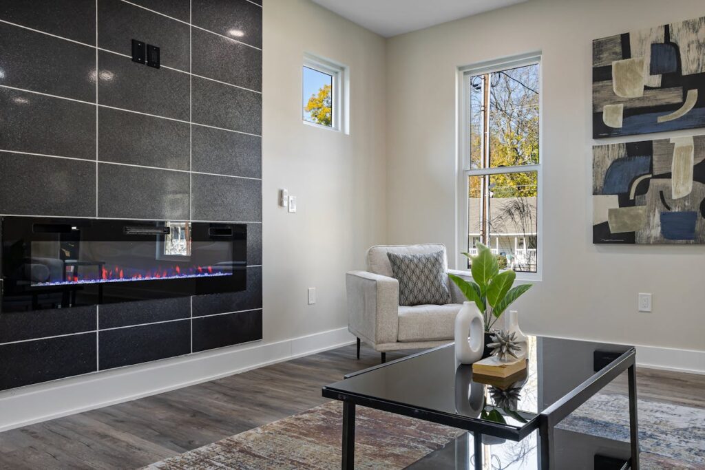 Instalacion chimenea electrica