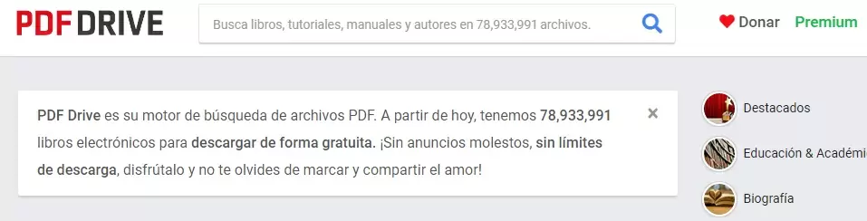 Mejores webs para descargar libros gratis en PDF, Ebooks y ePub sin registrarse 5 Mejores webs para descargar libros gratis en PDF, Ebooks y ePub sin registrarse - PDF Drive