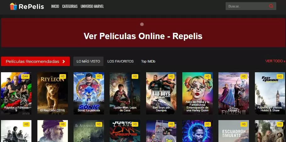 Películas online gratis para el 2021