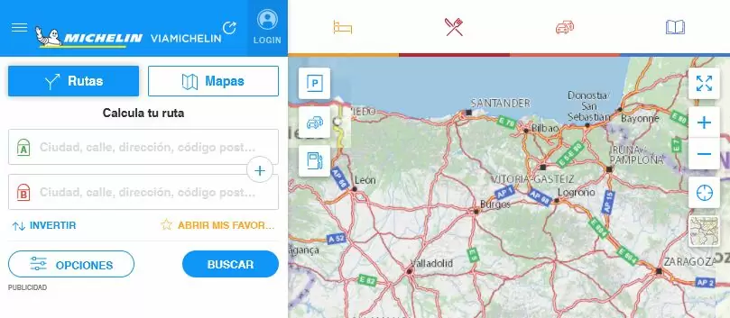 ViaMichelin pagina