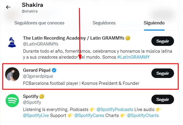 Shakira Sigue a Piqué