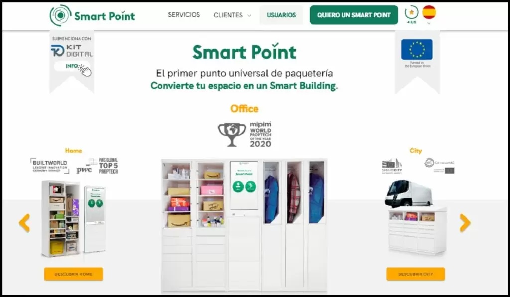 Solución en taquilla inteligente de Smartpoint