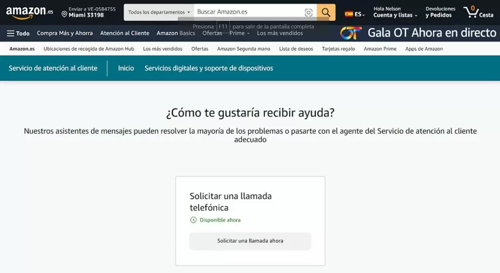 Ventana cómo te gustaría recibir ayuda