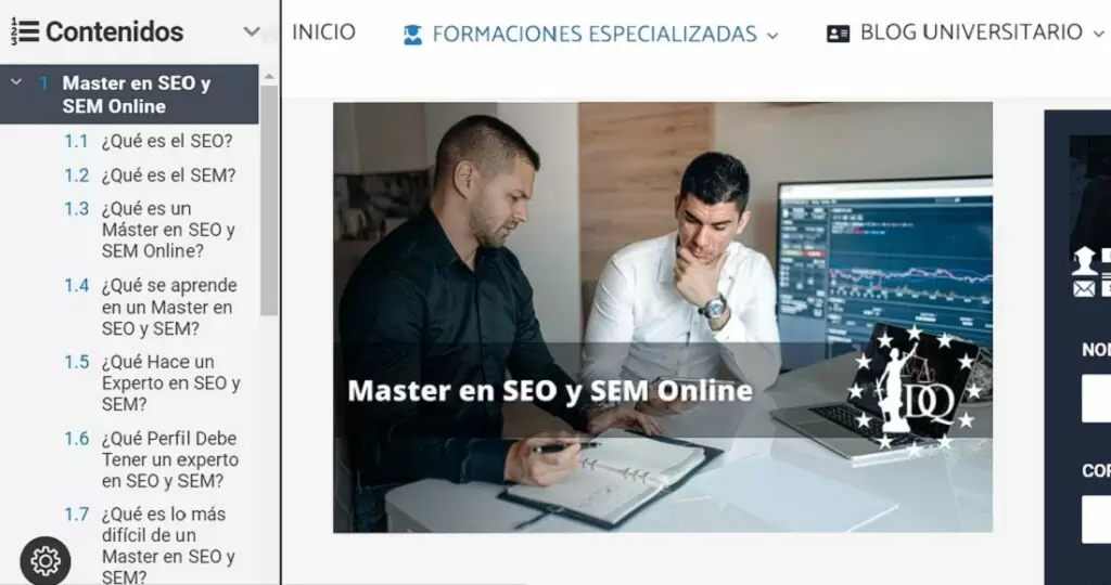 ¿Qué es un Máster en SEO y posicionamiento? para qué sirve y salidas laborales 3 Máster en SEO y posicionamiento